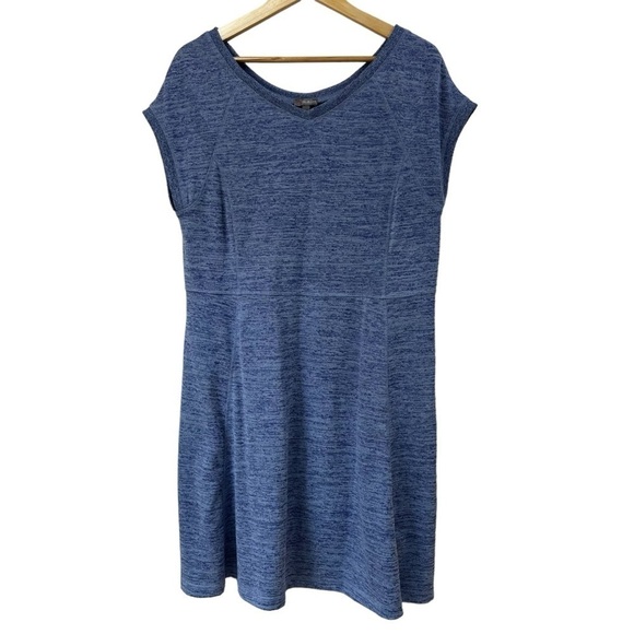 Talbots Blue Fit and Flare Dress, Large - Picture 1 of 7
